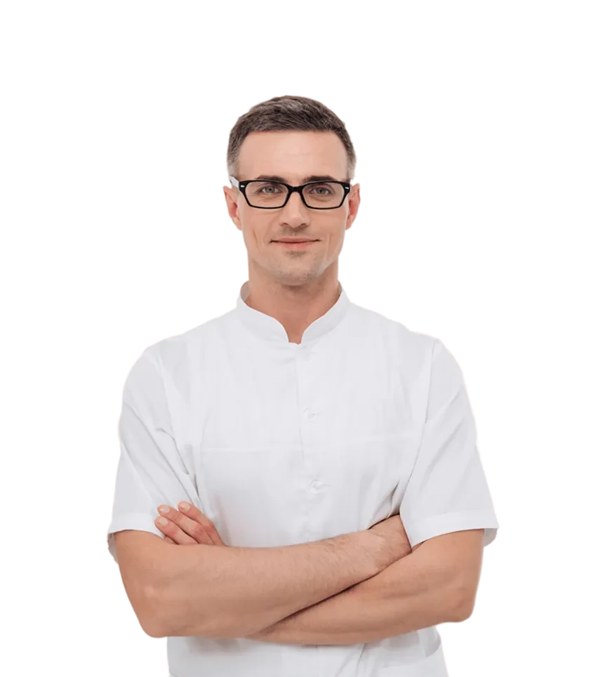 Специалист в медицинской форме